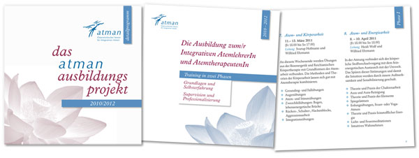 Broschüre Verein Atman Redesign 2010 Cover